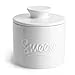 Sweese 304.101 Porcelain Butter Keeper Crock - French Butter Dish - No More Hard Butter - Perfect Spreadable Consistency, White