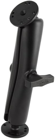 RAM MOUNTS (RAM-101U-D 1.5" Diameter Ball Mount with Long Double Socket Arm and 2 2.5" Round Base That Contain The Amps Hole Pattern