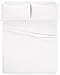 Amazon Brand – Pinzon Cotton Flannel Bed Sheet Set - Full, White
