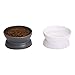 MOCUER Raised Cat Food Bowl Pet Feeder and Water Elevated Dogs Bowls, Feeding Wide Dish Bowls Black and Whitethumb 1