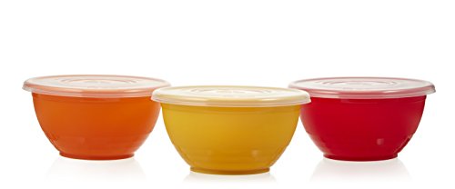 Arrow Home Products 00256 6 Piece Serve and Store Bowl Set, 2 quart, Assorted