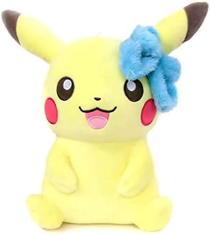 Amazon Co Jp バンプレスト ポケモン ポケットモンスター Girlish Pikachu でっかいぬいぐるみ ふわふわオシャレ ピカチュウ メスのすがた ホビー 通販