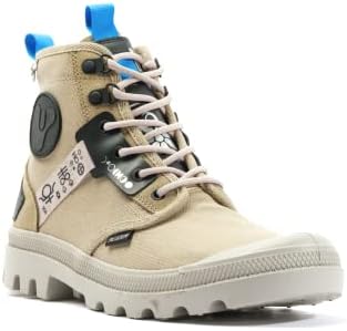 Palladium Travel Lite Plus Adventure Ortholite Unisex Men 9.5 Women 11 Ankle Palladium Travel Lite Plus Adv Round Toe Lace Up Mens White  main image 3