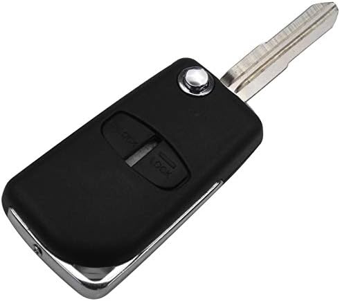 AjaxStore - Remote Modified Flip Car Key Case For Mitsubishi Pajero Sport Outlander Grandis LANCER-EX ASX 2/3 Button Fob Shell