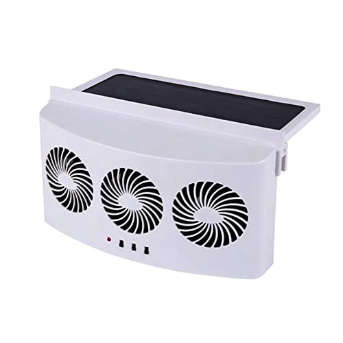 SSRoirvbb Solar Powered Car Fan Energy Saving Car Window Exhaust