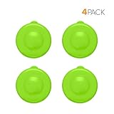 Brio Dew Cap Crown Top Replacement Cap - 4 Pack - 55mm Snap On Cap for Crown top lids for 3 & 5 Gallon Water Bottles (Light Green)