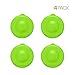 Brio Dew Cap Crown Top Replacement Cap - 4 Pack - 55mm Snap On Cap for Crown top lids for 3 & 5 Gallon Water Bottles (Light Green)