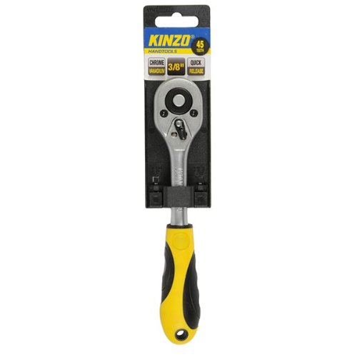 Kinzo® Handtools 3/8" Drive Chrome Vanadium Quick Release Ratchet Wrench