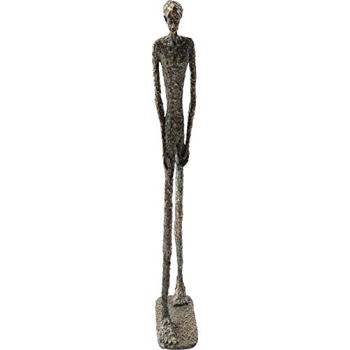 Kare Design Deco Figurine Art Man, Grey, 79cm, Art Deco, Gift Idea, Decorative Home Accessories for Living Room, Bedroom, Hallway, 79x25x11 cm (H/W/D)