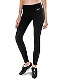 BALEAF Women's Thermal Fleece Tights Athletic Workout Leggings with Pockets for Cycling, Hiking, Training, Gym Sports