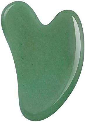 HSAN Jade Massage Tool, Premium Smooth Gua Sha Stone Scraping Board for SPA Acupuncture Therapy Trigger Point Treatment