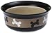 PetRageous 10071 City Pets Bones Dishwasher-Safe Dog Food and Water Bowl 6.125-Inch Diameter 2.5-Inch Tall 2-Cups Capacity for Small Dogs and Cats, Black