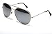 Mirrored Aviators Silver Metal Aviator Sunglasses