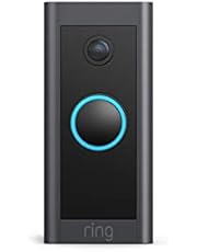 Ring Video Doorbell Wired – Convenient, essential features in a slimmed-down design, pair with Ring Chime to hear audio notifications in your home (existing doorbell wiring required) - 2021 release