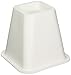 Greenco Super Strong Bed and Furniture Riser, Sleek Design, White - Pack of 4