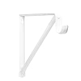 Closet Pro RP-0044-BWT Light Duty 11 in. Shelf And Rod Bracket, White