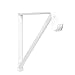 Closet Pro RP-0044-BWT Light Duty 11 in. Shelf And Rod Bracket, White