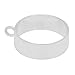 10PCS 32mm Round Open Back Bezel Pendant, Open Back for Resin, Polymer, etc. Open Back Frame with 1 Loop, Silver