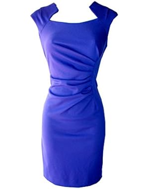 Calvin Klein Stretch Purple Office Cocktail Knee Lenght 4P