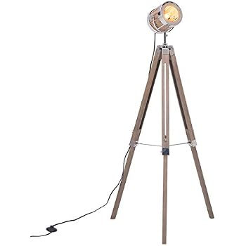 Silver Tripod Floor Lamp