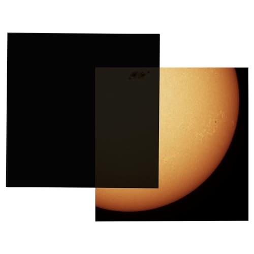 Photo 1 of Gravitis AstroSnap: DIY Solar Filter Sheet Variants for Enhanced Sun Photography with Telescopes, Binoculars and Cameras - ISO 12312-2 Compliant, AAS Recognized (4x4) ITEM IS FACTORY SEALED