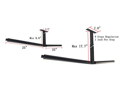 YUANSHI Ceiling Storage Rack-Double Ladder Ceiling Rack-Hi-Port 2 Garage Storage and Organization Hanger Mount-Home,Garage &Shop