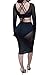 Women's See Through Sheer Mesh Crop Top Skirt 2 Pieces Dress Outfits S Black