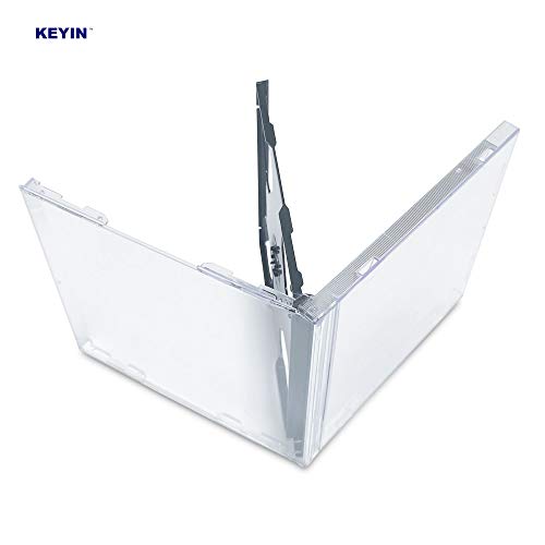 KEYIN Standard Black Double CD Jewel Cases - Premium, 25 Pack