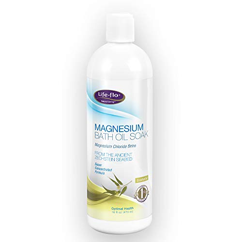 Life-Flo Magnesium Bath Oil Soak, Eucalyptus, 16 Fluid Ounce