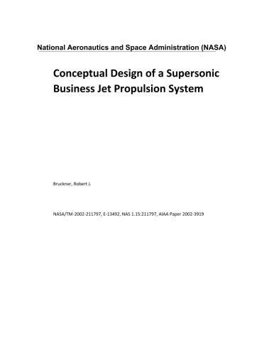 Conceptual Design of a Supersonic Business Jet Propulsion System