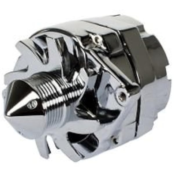 ALTERNATOR HIGH OUTPUT CHROME BILLET Fits CHEVY HOT ROD 12Clock