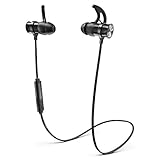 Phaiser BHS-730 Bluetooth Headphones Runner Headset Sport Earphones with Mic and Lifetime Sweatproof Guarantee - Wireless Earbuds for Running, Blackout