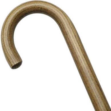 Unisex Round Nose Crook Cane Tan -Affordable Gift! Item #DHAR-9003206