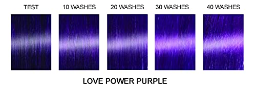 MANIC PANIC Professional Love Power Purple - Medium Red Based Violet Purple Semi Permanent Gel Hair Color - Lasts Through 40+ Washes - No Developer Required (3oz)