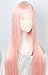Linfairy Anime Cosplay Pink long Princess Wig Halloween Costume Wig for Women 100cm