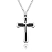 blackbox Jewelry Cross Necklace for Men & Women with Large Pendant and 24 Inch Curb Chain