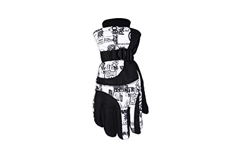 SKI GLOVES /SNOW- WATER- PROOF/WIND BLOCK/ THERMAL WARM /ANTISLIP/COMFORT/DEXTERITY/SONWBOARDING HIKING SLEDDING SNOWMOBILING CAMPING (black)