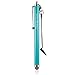 Wisdompro Stylus, 4.8 Inch Universal Microfiber Mesh Tip Stylus Pen with 2pcs Replacement Tips and Tether for Touch Screen Devices - Mint