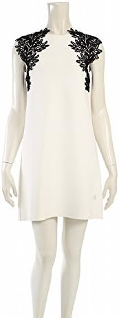 Amazon モンクレールガムルージュ Moncler Gamme Rouge ワンピース レース レーヨン アイボリー 黒 中古 ワンピース チュニック 通販