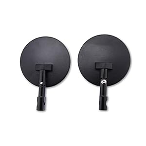 Spiegel voor stuuruiteinde, rond, zwart, verstelbaar