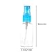 [10PCS] 2 oz Clear Plastic Spray Mist Bottles Pipette Atomiser Essential Oil Cosmetic Perfume for Travel (White)