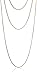 Amazon Collection Gold-Plated Sterling Silver Box-Chain Three-Piece Necklace Set