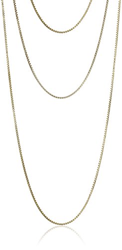 Set of three gold-plated sterling silver 18", 20&q…