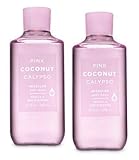 Bath and Body Works 2 Pack Pink Coconut Calypso Micellar Body Wash 10 Oz.