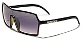 DG Eyewear Square Shield Lens Retro Sunglasses