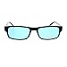 Mens Small Face Snug Fit Color Lens Rectangular Plastic Frame Sunglasses