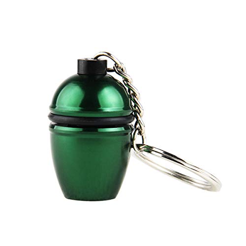 Creative Big Green Egg Keychain Fashion Mini 3D Big Green Egg Shaped Key Rings Pendants Keyring Key Fob with Emergency Lighting Function,Designed for Big Green Egg Lovers