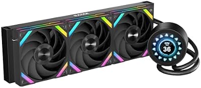 Watercooling SAMA Q70 360mm, LCD 2.8", Intel/AMD, Type-C, Noir