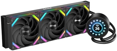 Watercooling SAMA Q70 360mm, LCD 2.8", Intel/AMD, Type-C, Noir