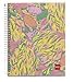 Miquelrius Tropical Floral 4-Subject Cardboard Notebook, 240 Lined Pages, 6.5x8